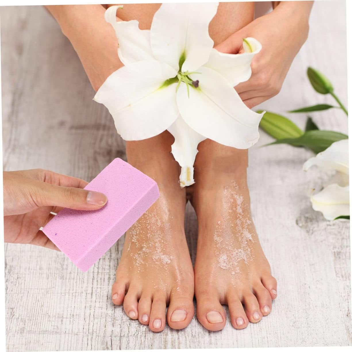 FOYTOKI 15Pcs Exfoliating Pumice Stones for Callus Remover Feet Scraping Tool Natural Foot Files Skin Softener