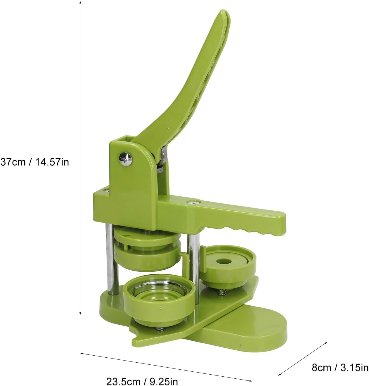 Button Maker Machine, 100Pcs Button Pin Maker DIY round Pin Maker Kit with 400 Button Parts, Button Press Machine Badge Press Machine for Family Present (58Mm)