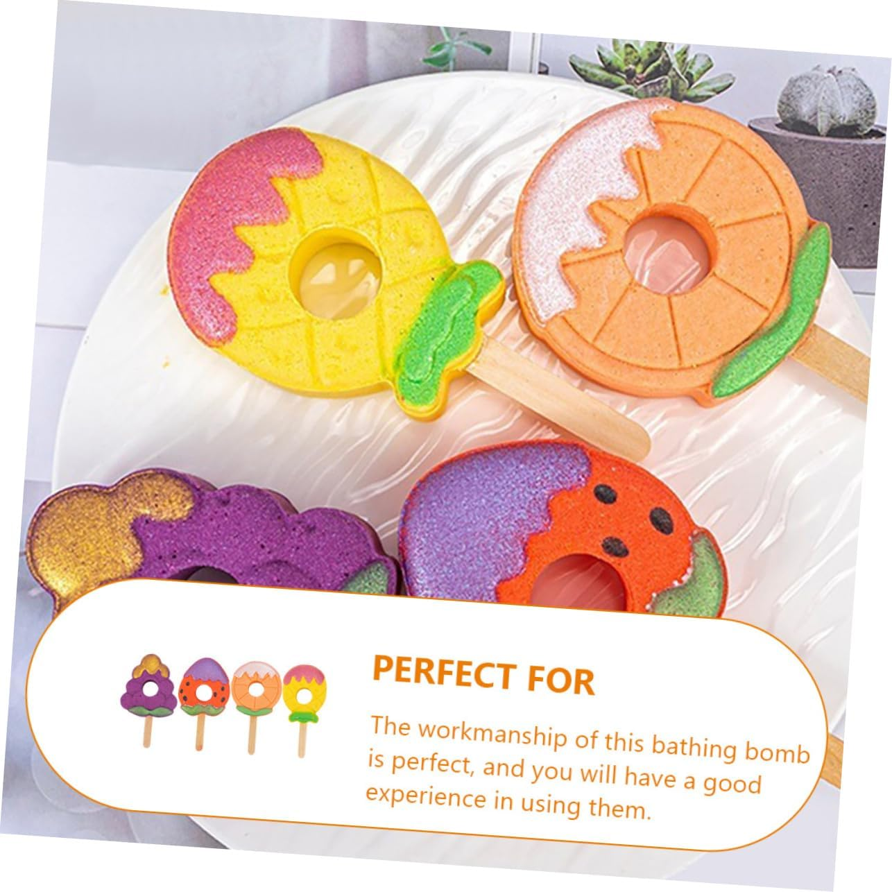 OATIPHO 4Pcs Bomb Salt Essential Oil Creative Bathing Toys Boys and Girls Bubble Bath image number 5