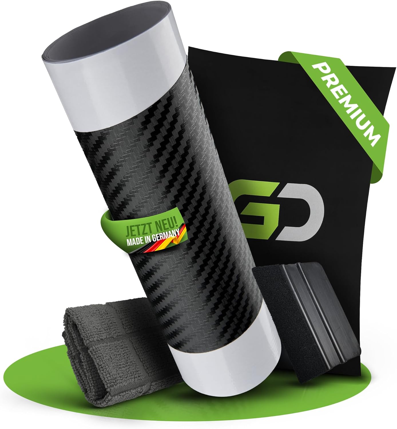 Gd-Shield Car Boot Sill Protector Suitable for VW Tiguan 2 II 2016-2024 Paint Protection Film Set, Squeegee & Microfibre Cloth Bumper Protection, Scratch Protection, Protective Film, Paint Protection