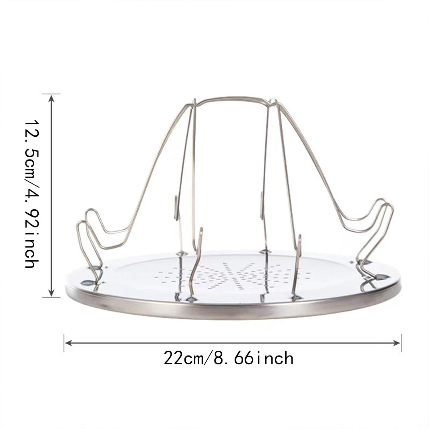 Eigell Camping Toaster Rack Bread Stand Kitchen Multifunctional Folded Simple for 4 Slices Toaster Tray for Barbecue Family Reunion image number 5
