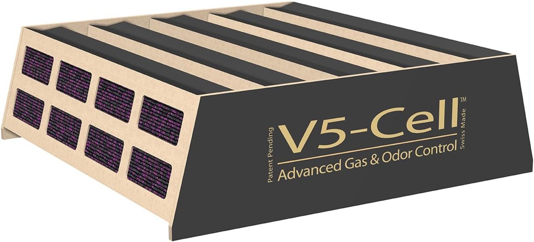 Iqair V5-Cell Gas & Odor Replacement Filter [MCS, Vocs, Formaldehyde, Odors, Pets] Swiss Made