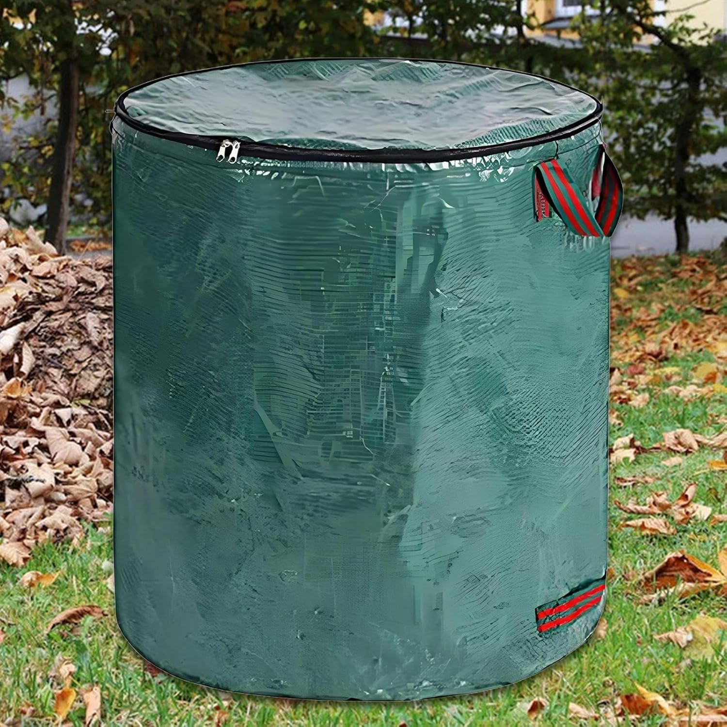 Garden Bag for Leaves | Heavy Duty Yard Recycling Trash Bags,Foldable Clean up Container with Reinforced Handles for Recycling, Composting, Household image number 3