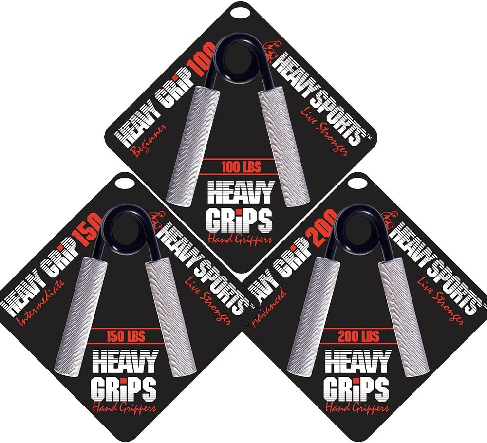 (100 Lbs, 150 Lbs, 200 Lbs) - Heavy Grips Set - Grip Strengthener - Hand Exerciser - Hand Grippers for Beginners to Professionals image number 3