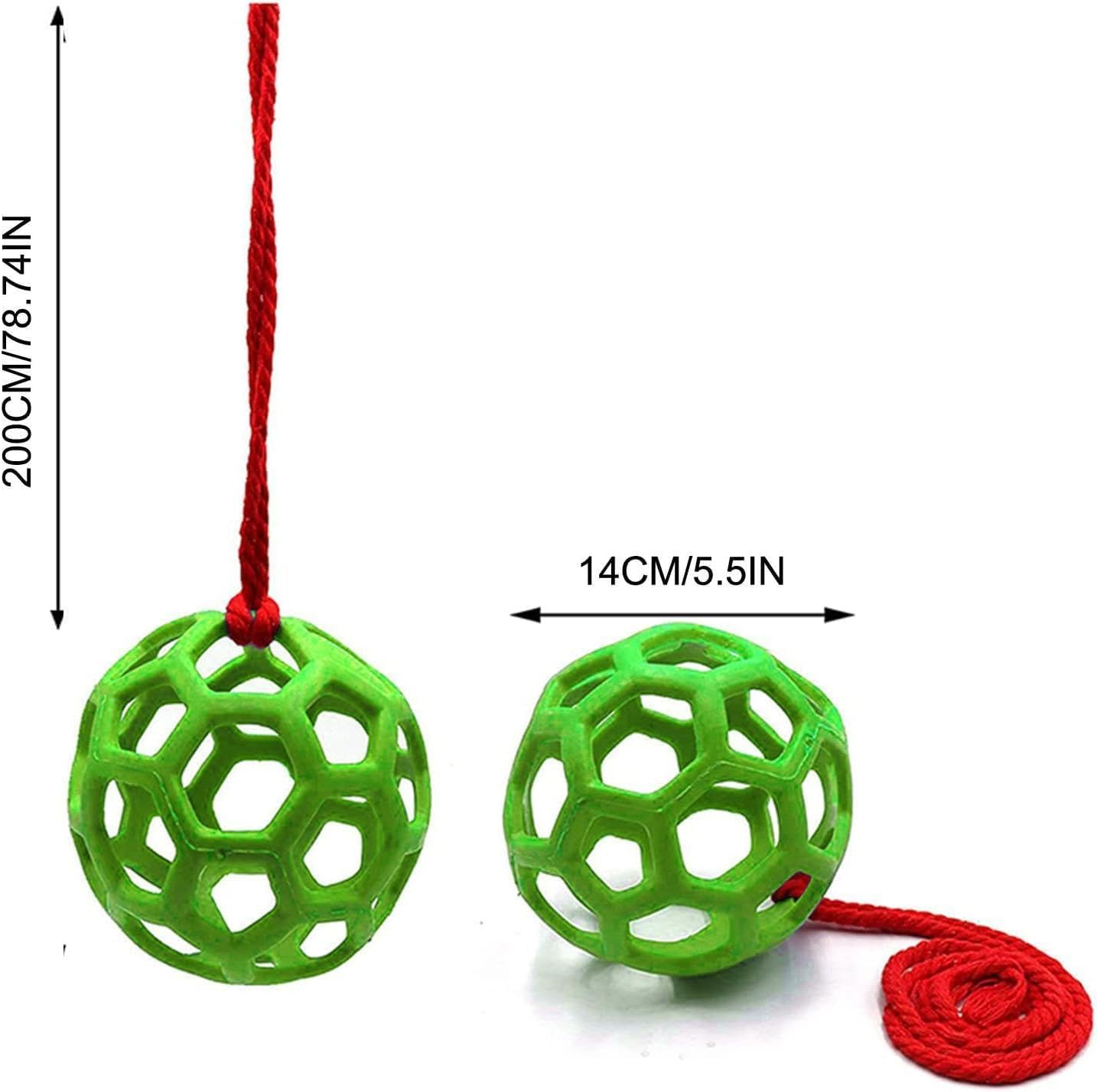 Horse Ball Treat Toy - Goat Feeder Toys, Boredom and Stall Toys for Horses and Sheep Feeding image number 2