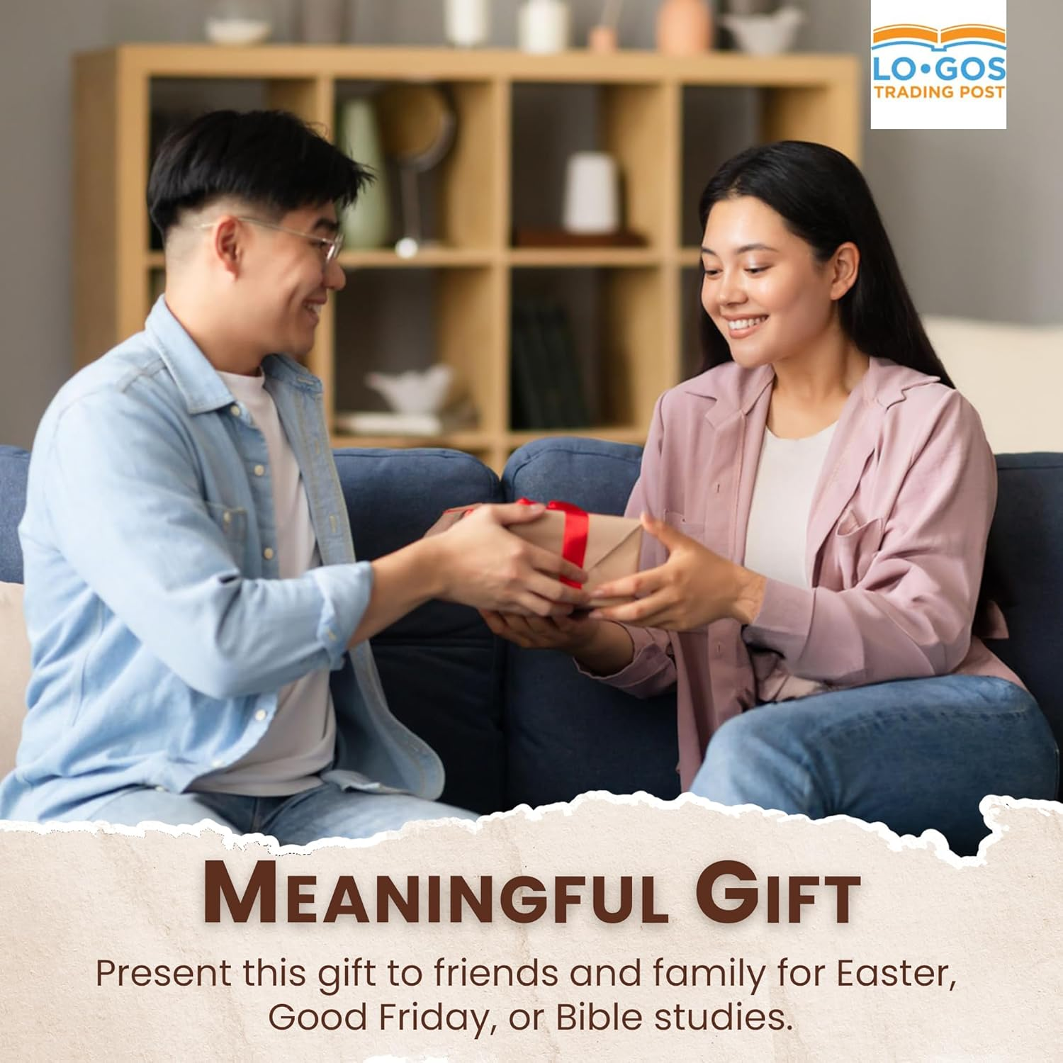 4.5" Crucifixion Iron Nail Replica & Passion of the Christ Booklet (Luke 23:23-46) - Symbolic Roman Jesus Christ Crucifixion Nails Isaiah 53:5 Full-Color Card for Gifting - Easter and Lent Decoration image number 3