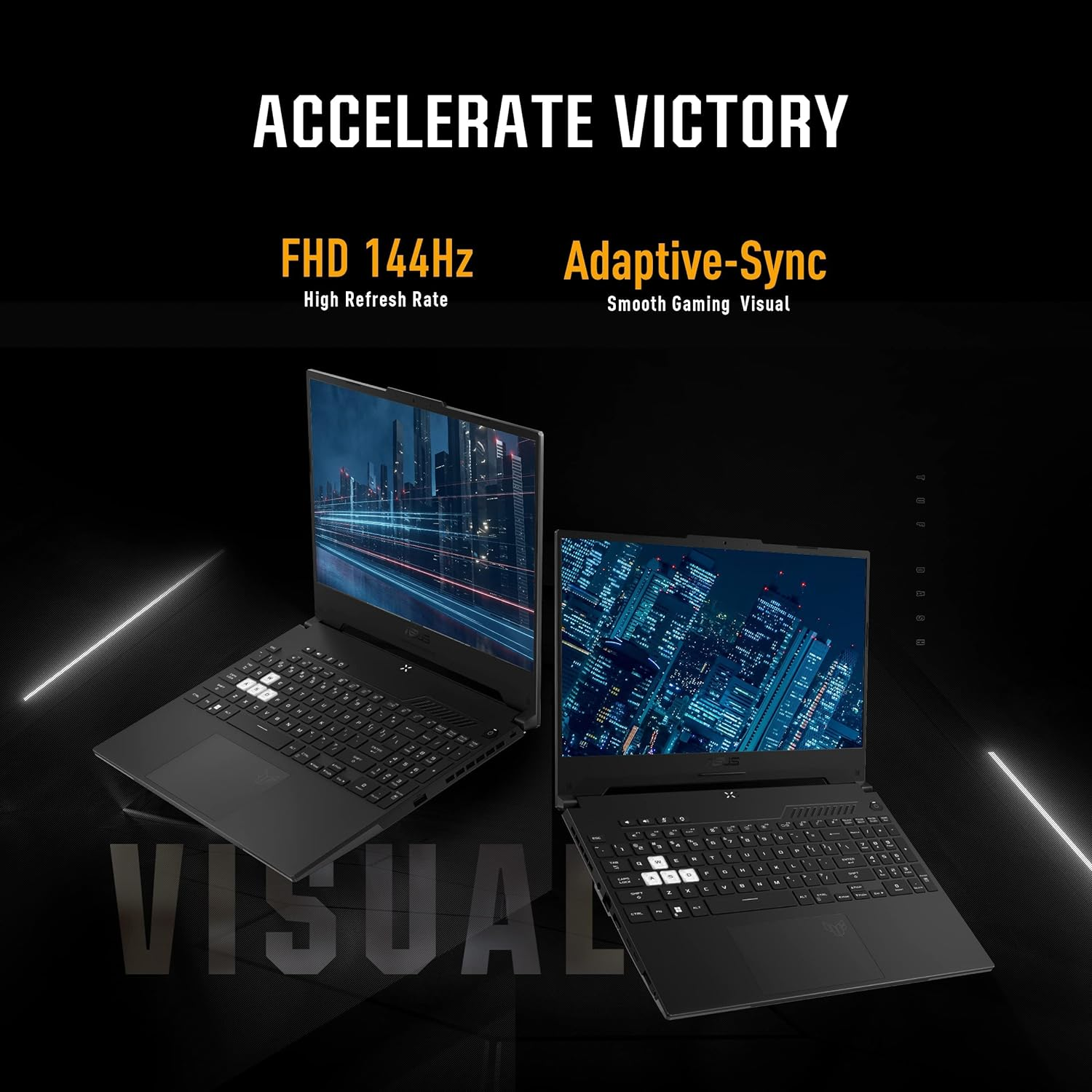 ASUS TUF Dash 15 (2022) FX517ZM Laptop Computer, 15.6&rdquo; 144Hz FHD Display, Intel Core I7-12650H Processor, Nvidia Geforce RTX 3060 Graphics, 16GB DDR5 RAM, 512GB SSD, Windows 11 Home, off Black image number 1