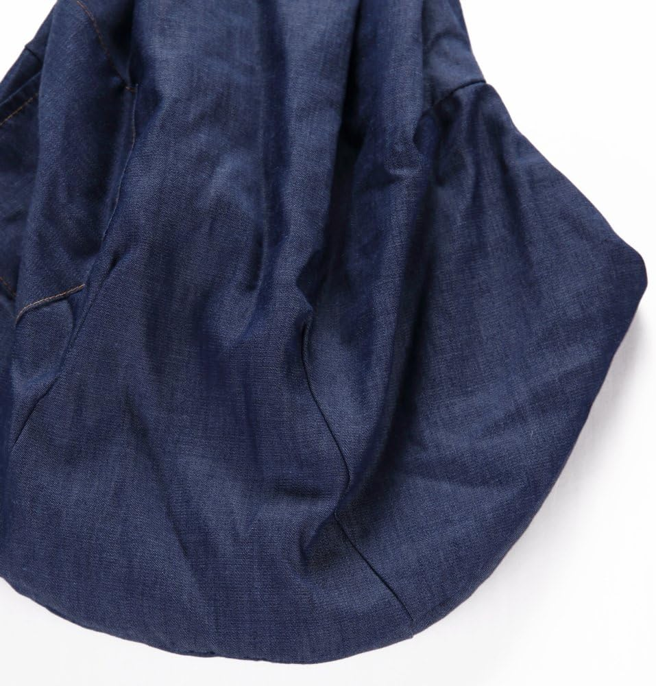 CYBERNOVA Reversible Pet Sling Carrier Bag Adjustable Length up to 13+ Lbs - Offers Strength and Comfort Carrier Bag with Your Dog Cat on Trip (Dark Blue) image number 5