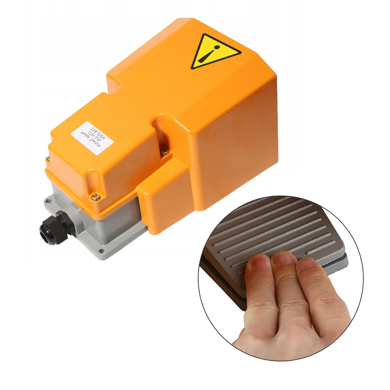 Foot Control Switch Pedal on off Momentary Switch Heavy Duty Aluminum Cast 15A 250VAC SPDT NO NC image number 1