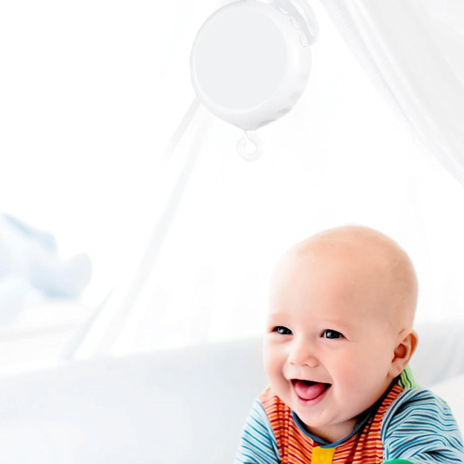 Kid Music Box with 3 Modes | Crib Music Mobile with Spinner | Baby Sleep Musics Box, Kid Music Player with Lullabies, Children'S Room Sound Machine, Infant Crib Music Box with Piano Melodies image number 1