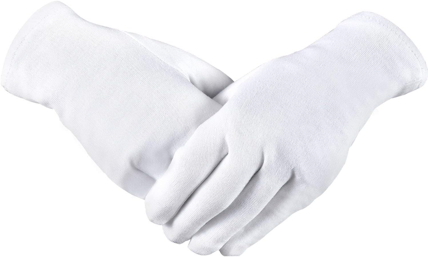 Moisturizing Gloves Cotton Gloves Hand Spa Gloves S Size White 4 Pairs image number 3