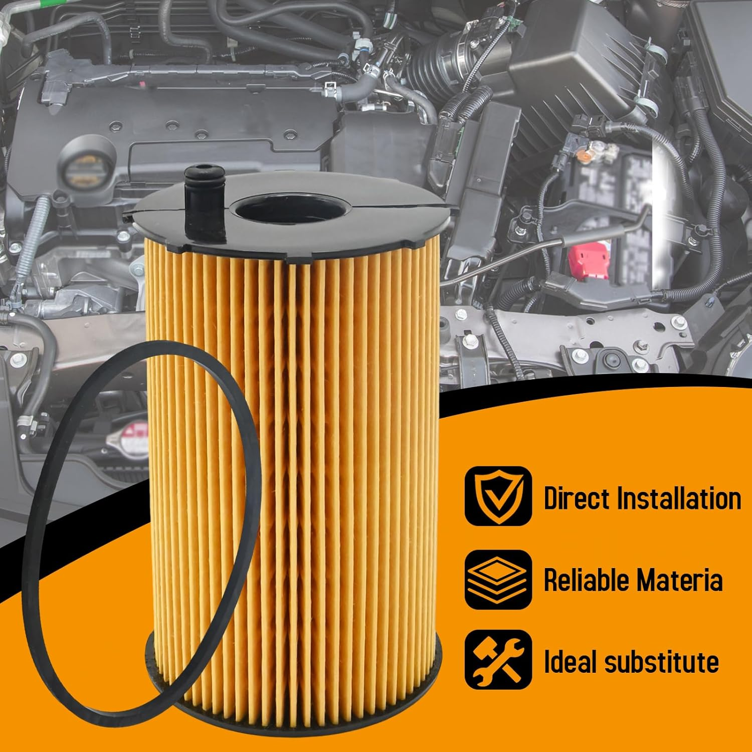 Oil Filter 1109.X7, Replacement for Jaguar XF X250 2.7 D 2015 Replacement for Jaguar XF X250 2.7 D 2014