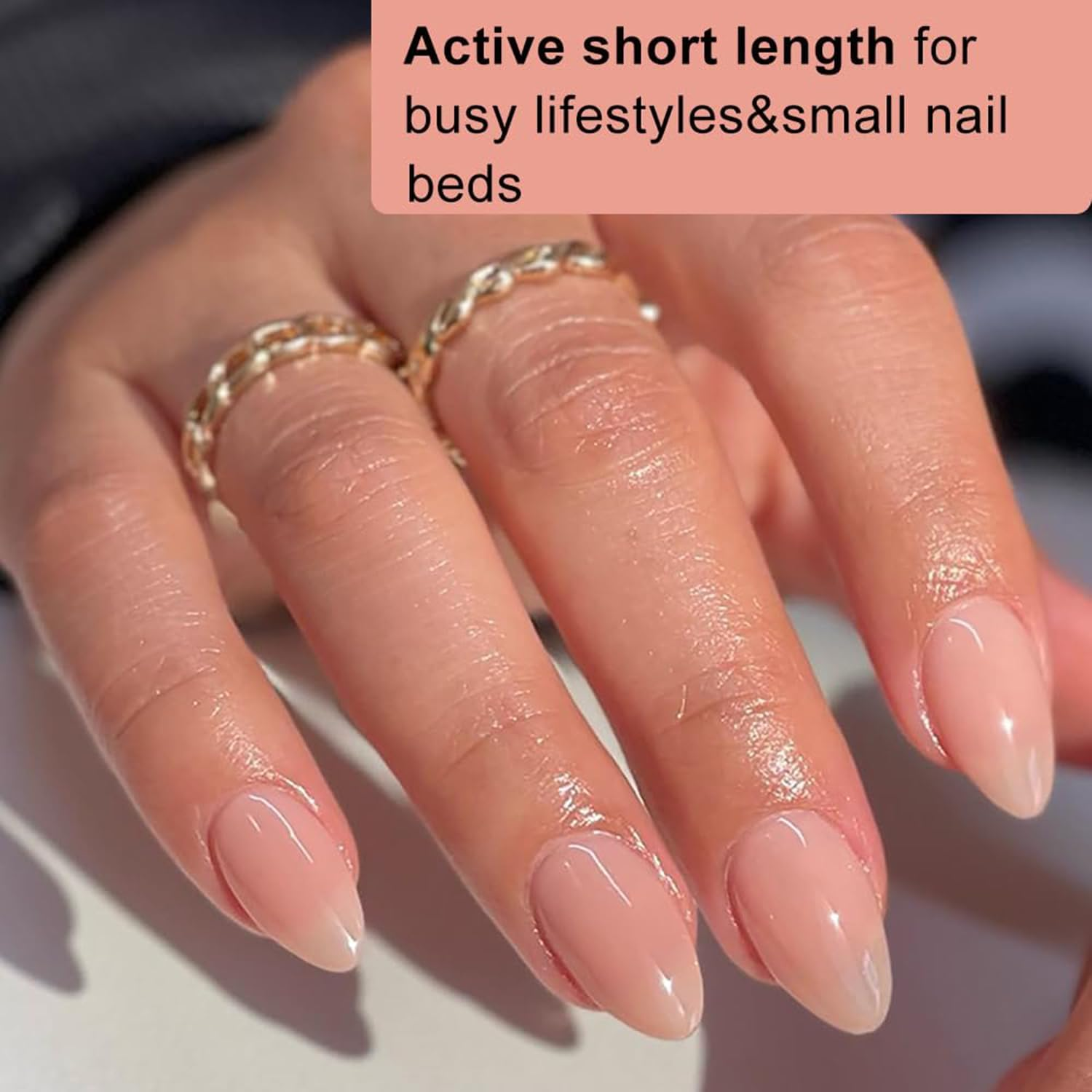 Extra Short Almond Nail Tips, SINOKAME No File Gel Nail Tips with Tip Primer Cover, for Tiny Petite Child &Average Nail Beds, Clear Gel Press on Fake Nails Short for Nail Extensions,600Pcs 15 Sizes image number 4