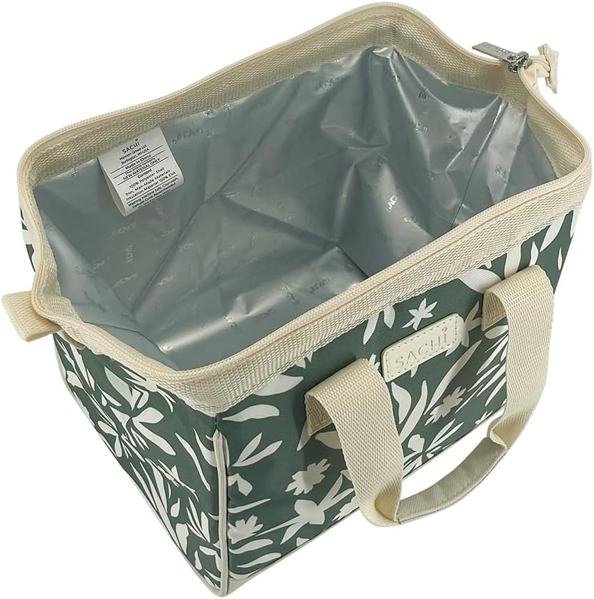 Sachi 'Style 34' Insulated Lunch Bag - Sage Wildflower image number 6