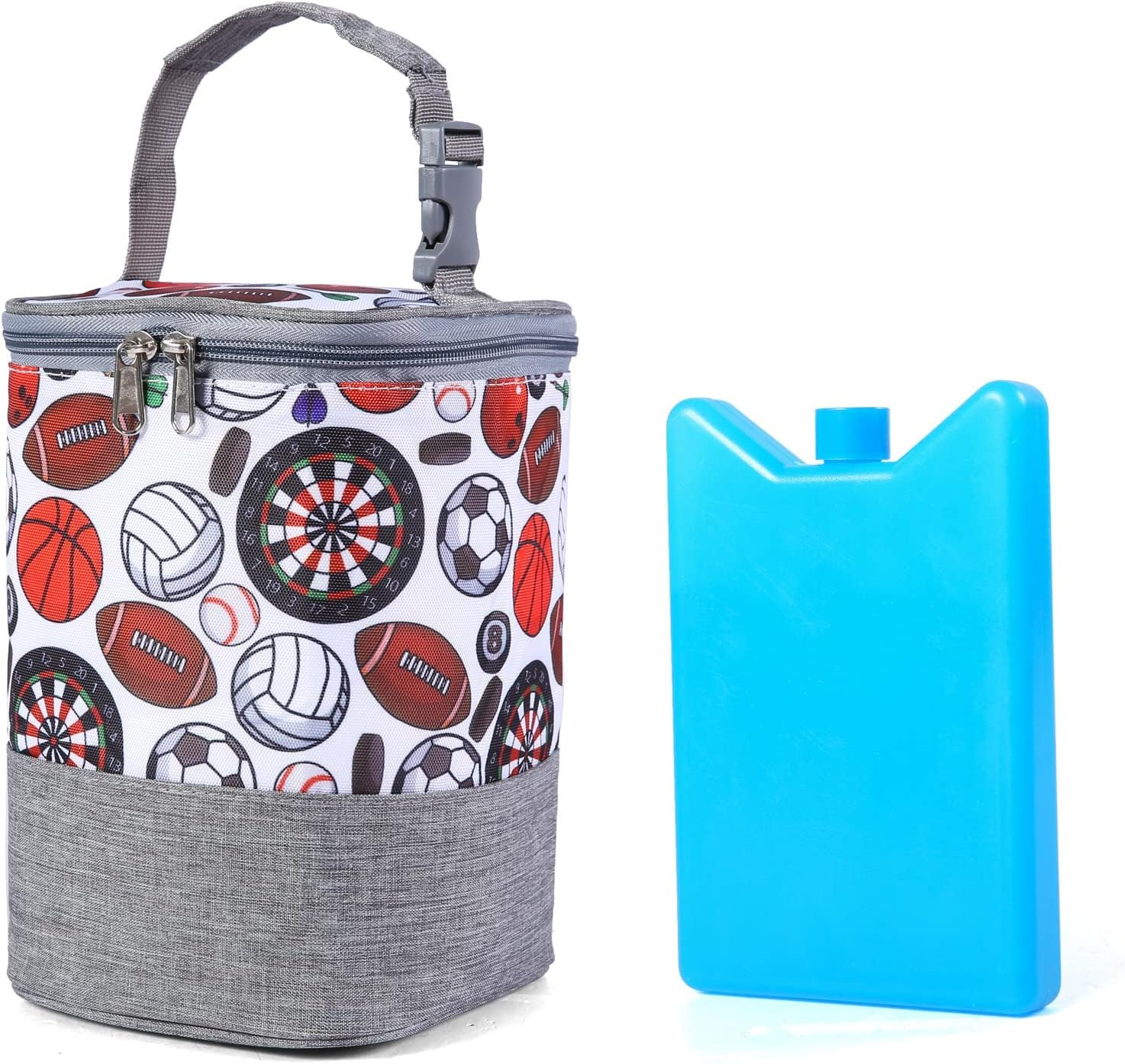 Baby Bottle Bag with Ice Pack Cooler - Insulated Tote for Working Mom, Breastmilk Cooler for up to 4 Large 8 Ounce Bottles