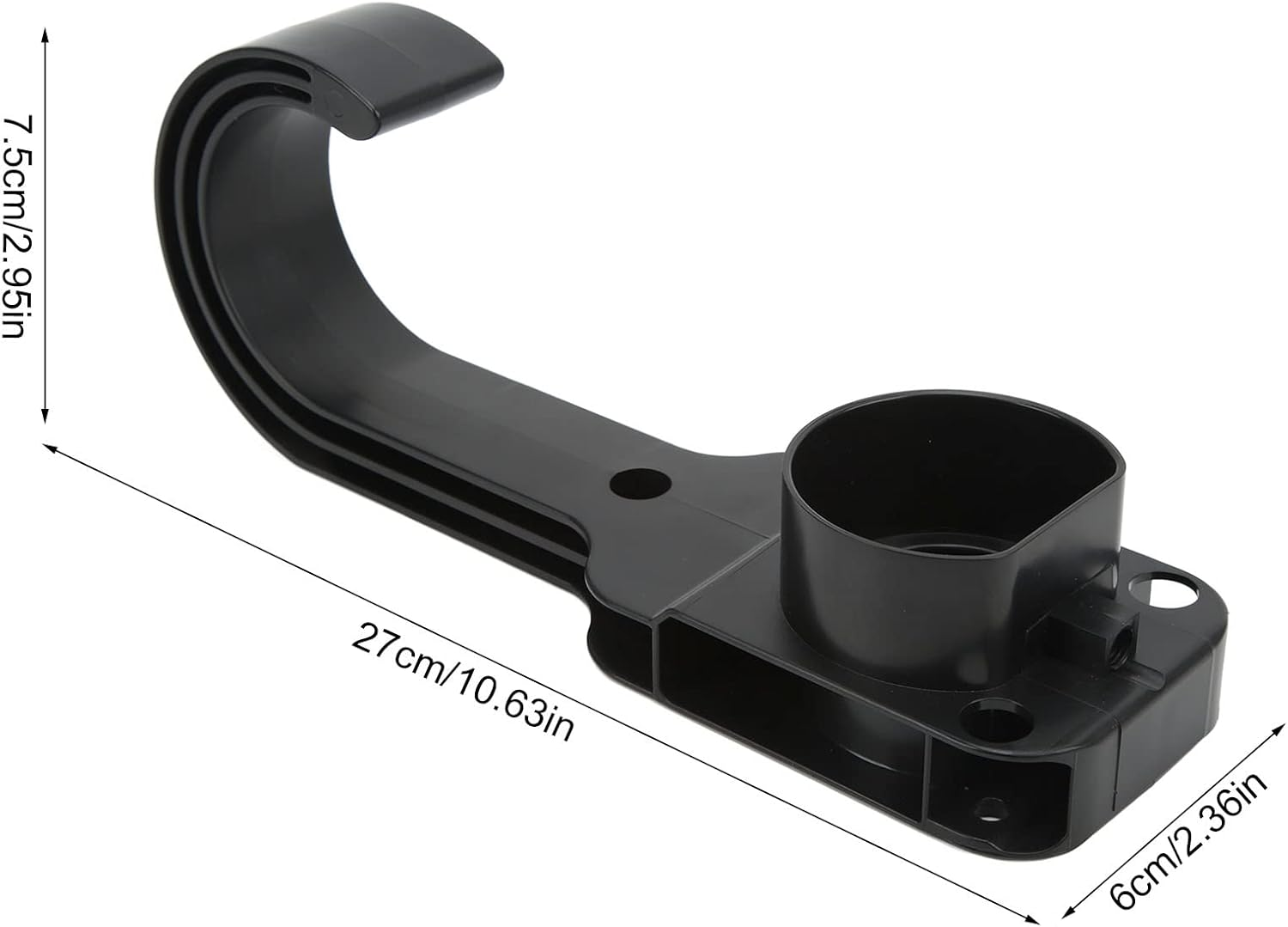 EV Holder, ABS Waterproof Dustproof EV J Hook Sturdy and EV Charging Cable Holder Simple to Install Charging Cable Holder Universal for Type 2 Plug image number 1