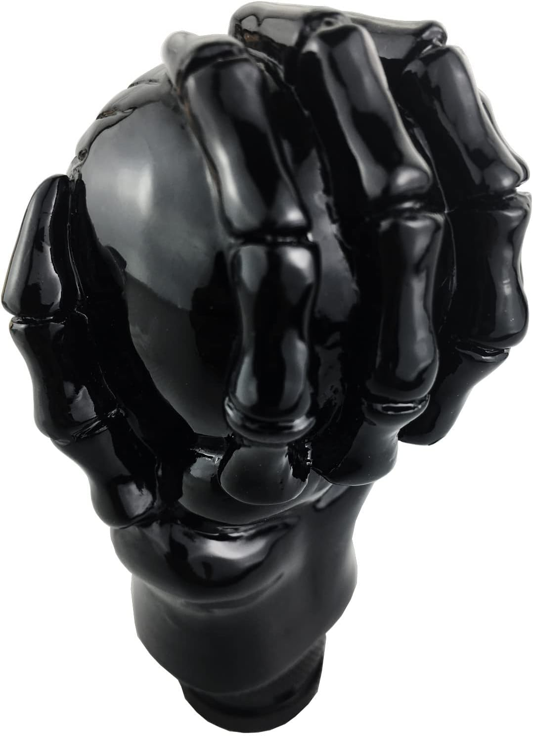 Arenbel New Universal Manual and Automatic Car Gear Stick Shifter Knob Skull Shift Lever Fit Most Cars Black Bone image number 5