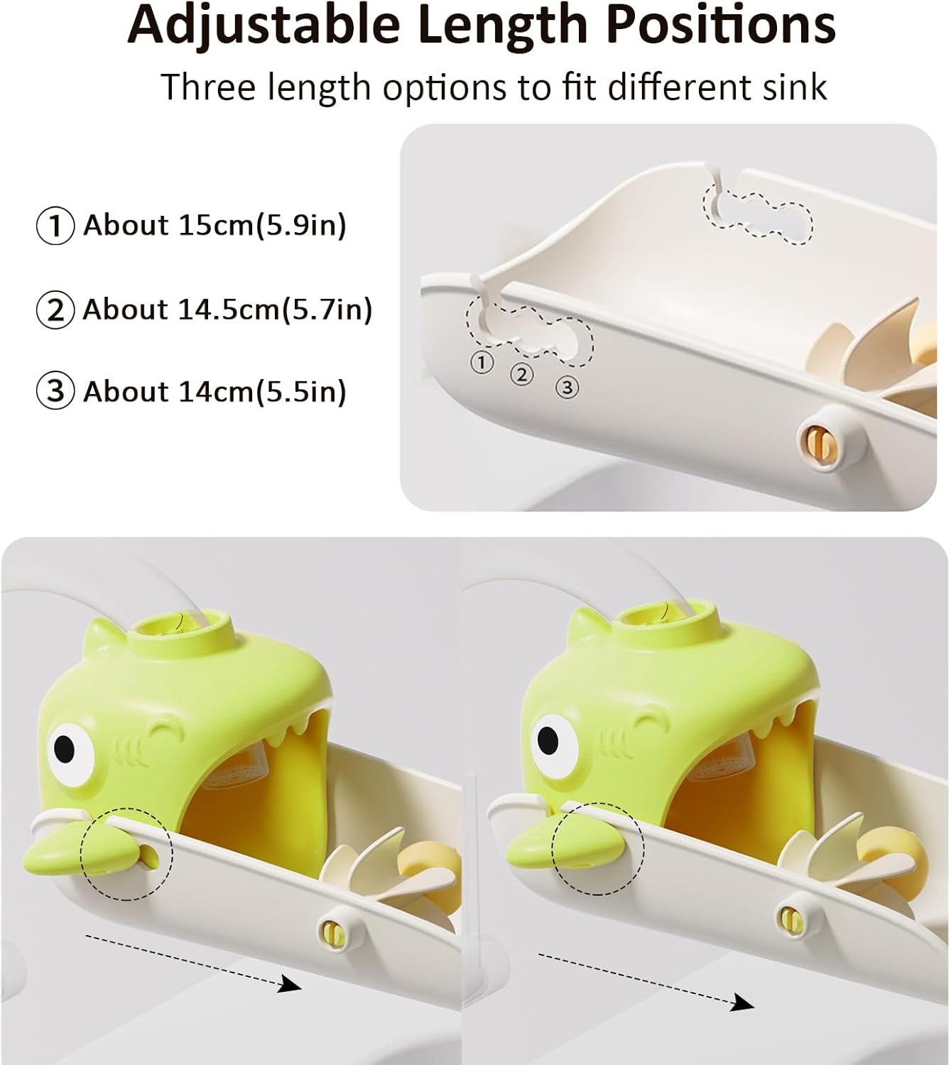 Faucet Extender for Toddlers - 1 Pack Universal Sink Handle Extender, Helps Children Reach Faucet Easily, Prevents Splashing, Ideal for Bathroom & Kitchen Use image number 5