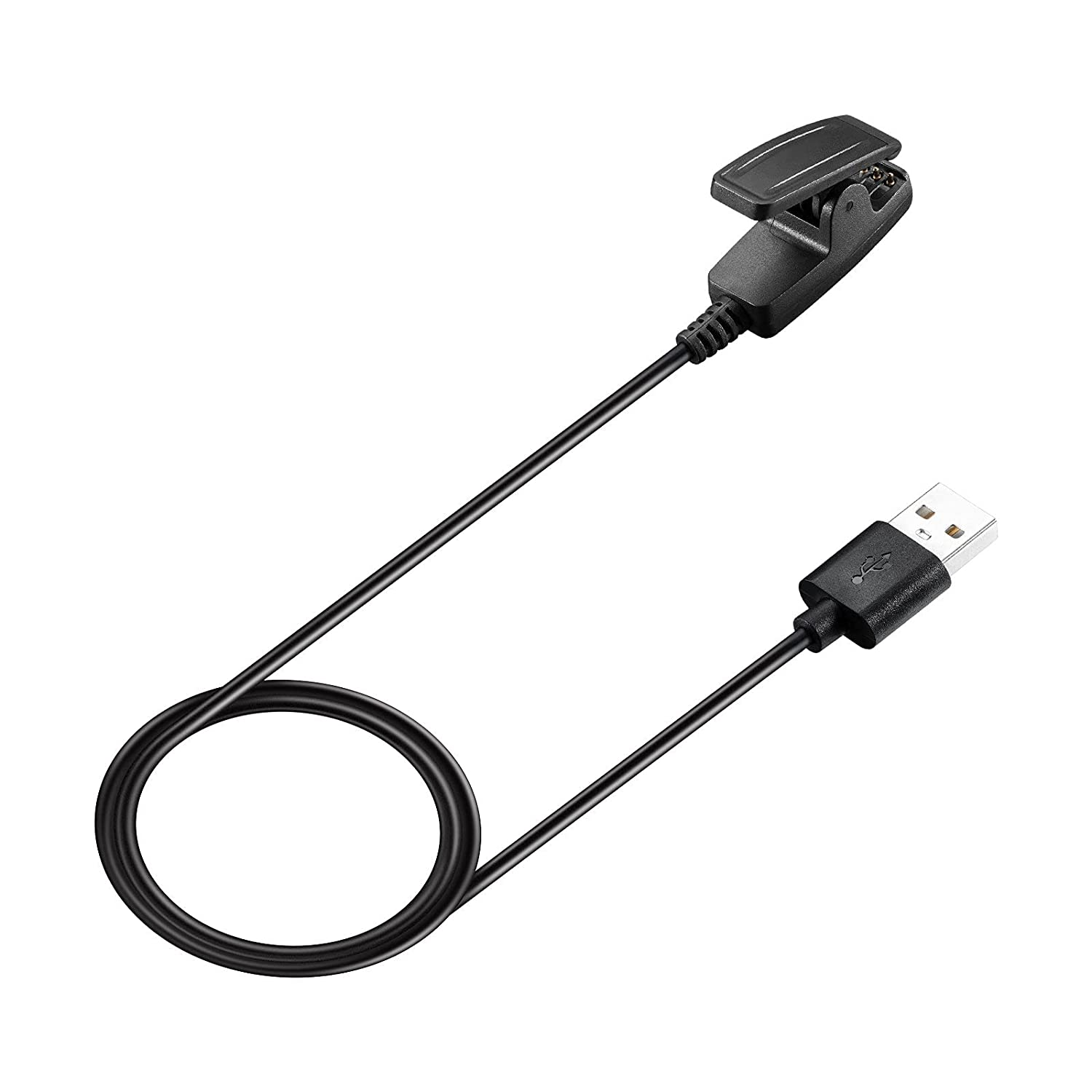T Tersely 1M/3.3Ft Long Charging Clip Charger Cable for Garmin Lily 1/2, Forerunner 30 35 35J 230 235 630 645 Music 735XT, Approach G10 S20, Vivomove Trend/Hr,Foreathlete 35J Forerunner30