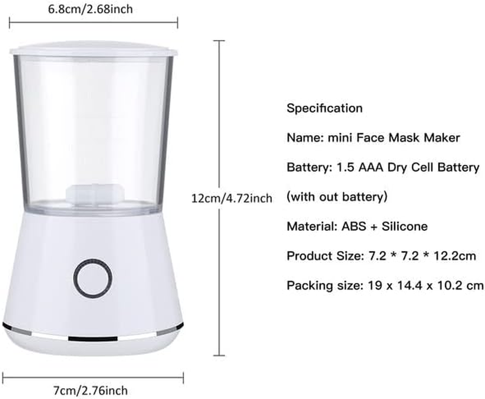 Face Mask Maker with 16Pcs Collagen, DIY Natural Fruit Vegetable Mask, Automatic Face Mask Machine for Eye Chest Hand Neck Skin Care, SPA Facial Skin Care (Battery) image number 3