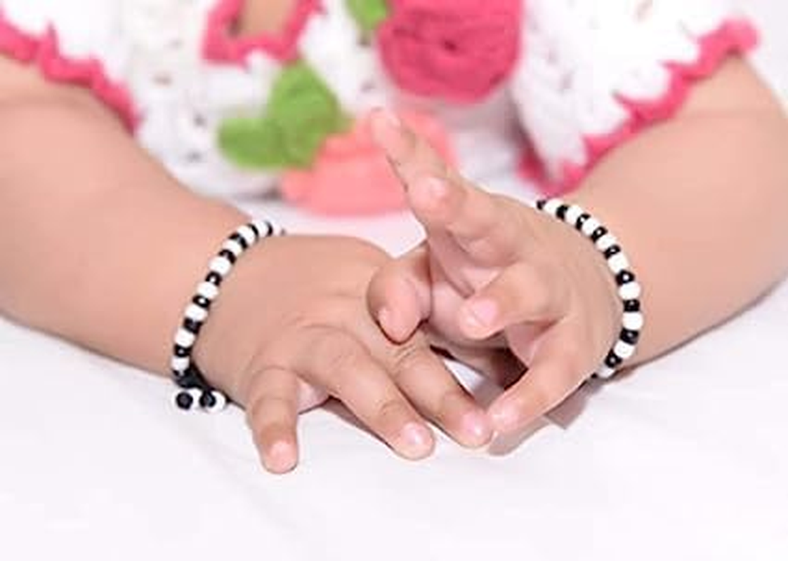 S,S Store Baby Najariya Black and Silver Baby Nazariya Set 1, Mix, No Gemstone image number 1