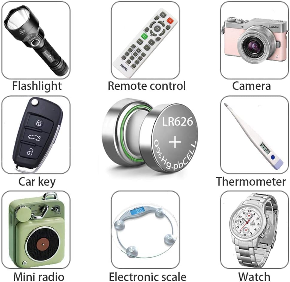 10 Count 1.5V AG4 LR626 Alkaline Button Battery 377 Sr626Sw Watch Battery Long-Lasting & Leak-Proof Cell Batteries image number 3