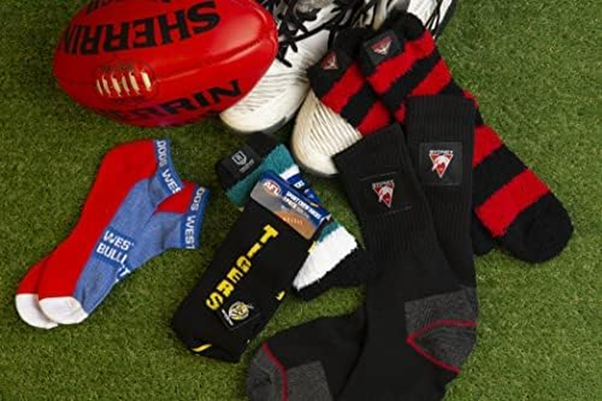 AFL Sydney Swans Comfortable Soft Feel Supporter Supporter Bed Socks 3 Pair | Australain Football League image number 2