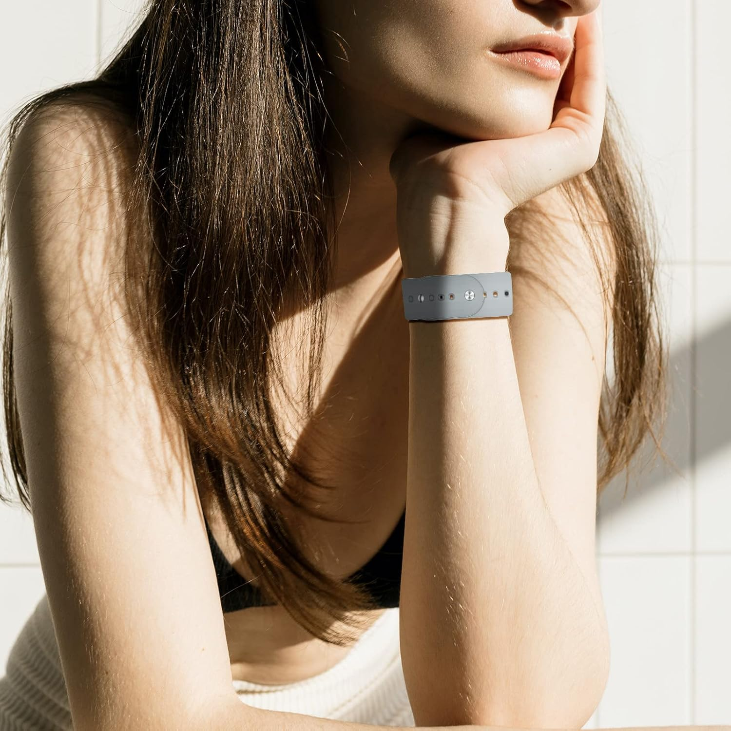 Sport Band for Apple Watch 45Mm 44Mm 46Mm 49Mm 42Mm 41Mm 40Mm 38Mm,Soft Silicone Adjustable Replacement Strap for Iwatch Series 10/9/Ultra 2/SE 2Nd/8/7/Ultra/Se/6/5/4/3/2/1,Double Adjustment Buckle image number 2