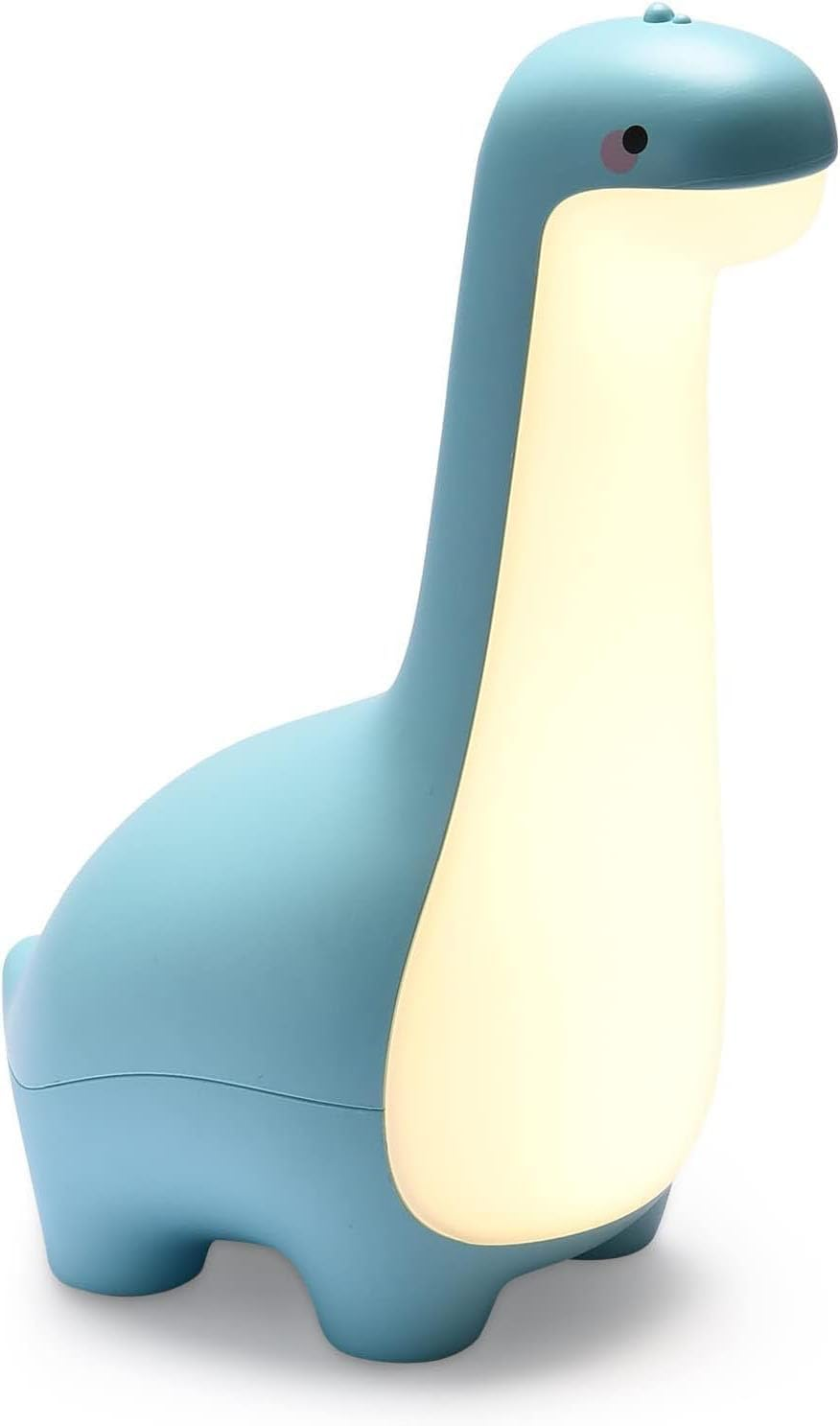 Dinosaur Night Light for Kids,Nursery Light with Animal Shape for Baby Room, Rechargeable Bedside Dinosaur Lamps,Kawaii Room Decor (Blue) image number 1