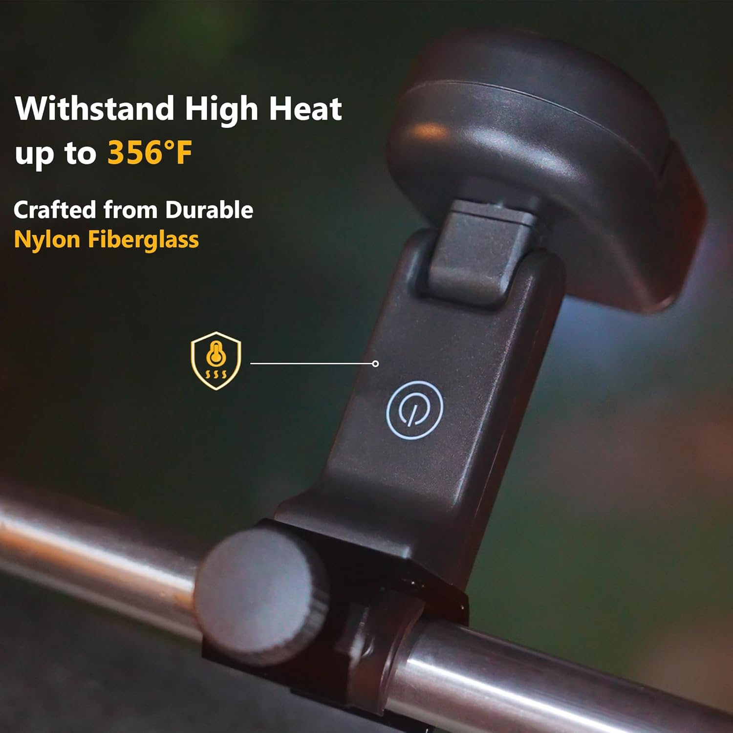 Lfcfordx Grill Light BBQ Grilling Accessory - Bright Dual Lamp Head Smoker BBQ Light for Grill Handle, Outdoor Cooking Barbecue Lighting, Gifts for Men image number 2