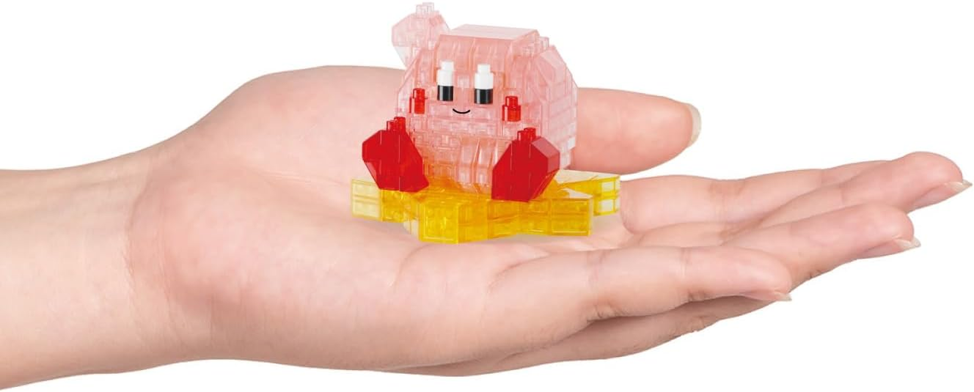 Kawada NBCC_160 Nanoblock, Kirby Star Clear Version, 220 Pieces, 12 Years Old and Up