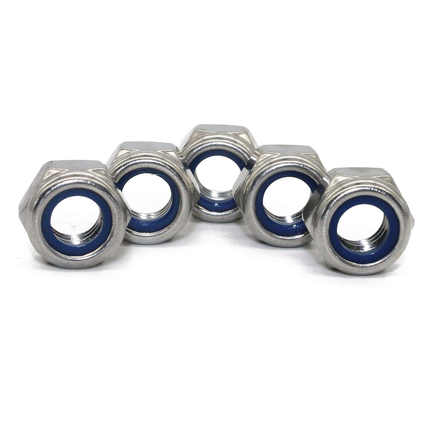 Locking Nuts M5 DIN 985 V2A Stainless Steel Clamping Nuts Stop Nuts Pack of 100 image number 6