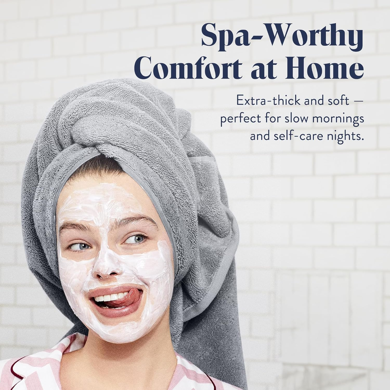 Brooklinen Super-Plush Bath Towels - Set of 2, Smoke Gray, 100% Cotton | Best Luxury Spa Towels image number 5