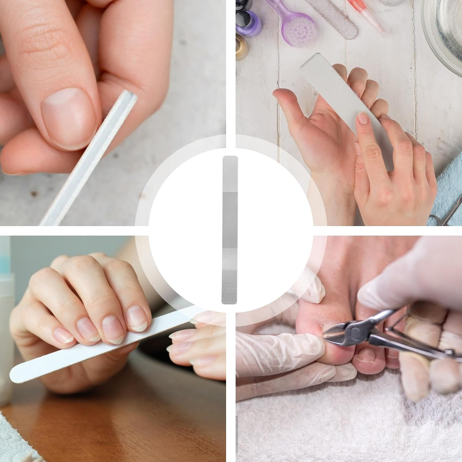 Foot File Callus Remover - Cracked Dead Skin Remover Nail File,Glass Foot File, Pedicure Tool, Foot Scraper, Pedicure Foot Buffer for Wet and Dry Feet image number 6