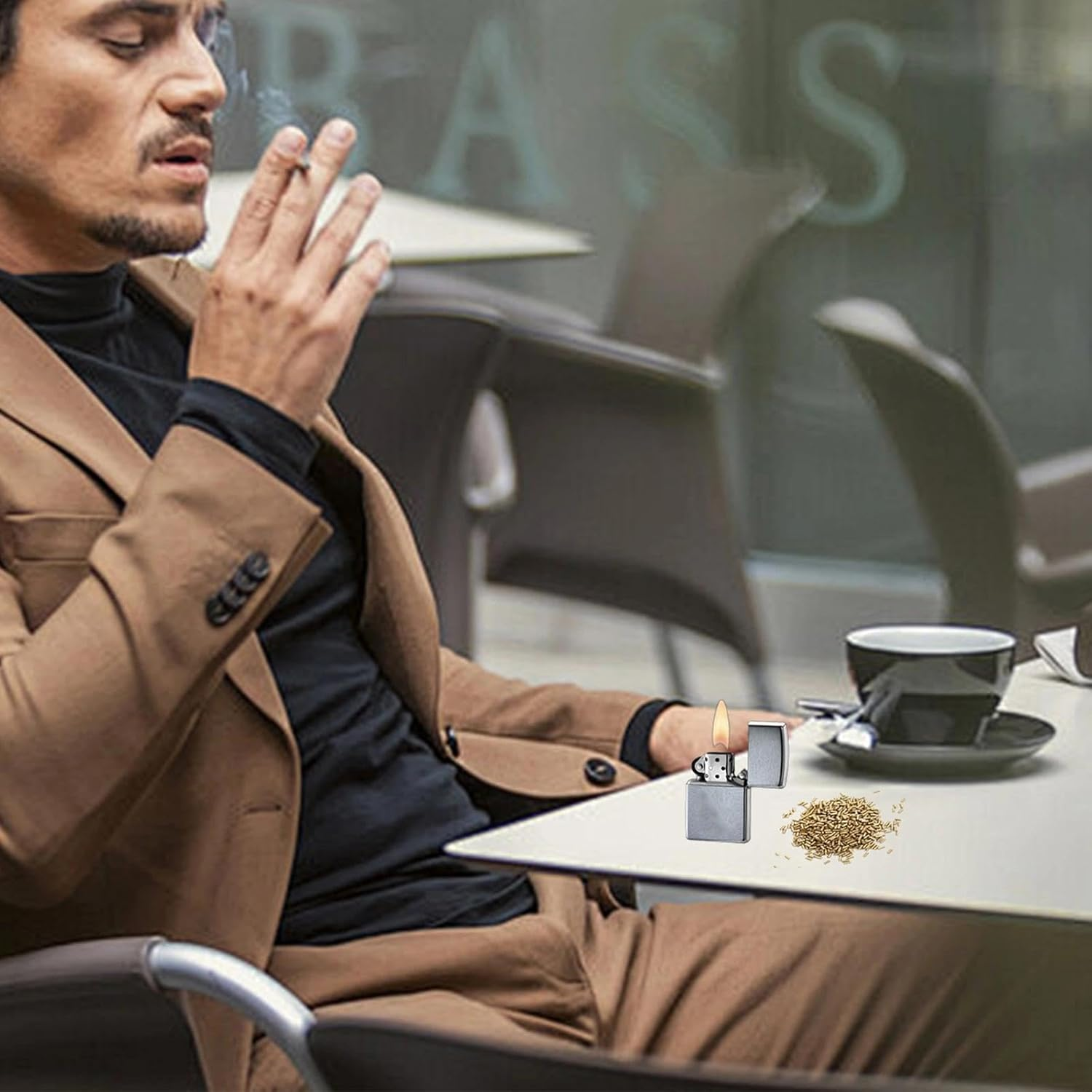 LINTRA Pack of 600 Flints, 2.2 Mm Flints for Lighters with Storage Bottle, Lighter Replacement Stones for Various Lighter Models