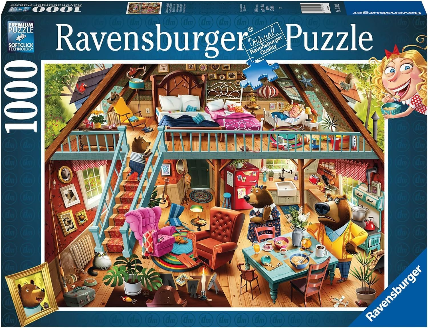 Ravensburger - Goldilocks Gets Caught! 1000 Pieces image number 5