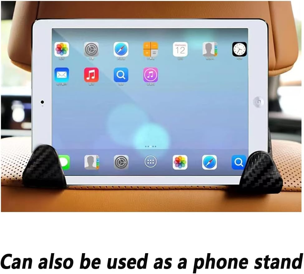 Utility Car Headrest Hidden Hook 33Lb(Max) Car Hooks for Purses and Bags,Hard Hat Holder for Truck Seat Hanger Storage Organizer for Coats,Umbrellas,Grocery Bags,Handbags Universal Car Accessories - Blue image number 3