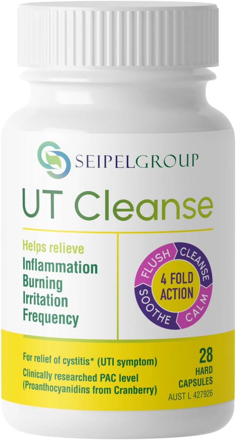 UT Cleanse for Relief of Cystitis - Helps Relieve Inflammation, Burning, Irritation and Frequency, and Prevent Recurring Utis. Non-Antibiotic, Herbal Formula with Clinically Researched Ingredients - 28 Capsules image number 2