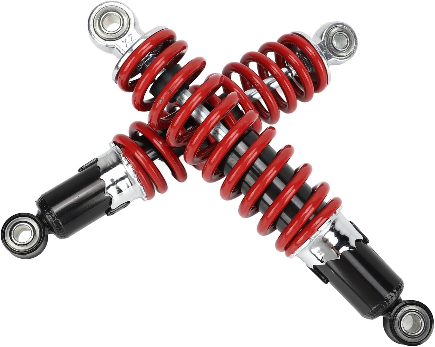 2 Pcs Suspension Shock Absorber, 250Mm Hole Center Distance, Adjustable Spring Suspension Damper for Dirt Pit Bike ATV Go Kart image number 4