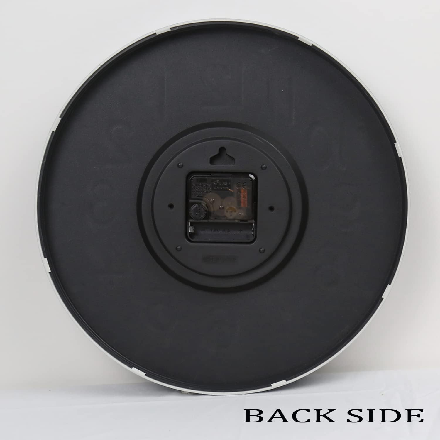 Wall Clock 12" Silent Non-Ticking Modern Wall Clocks Battery Operated for Office, Home, Bathroom, Kitchen, Bedroom, School, Living Room White (Grey Clock) image number 6