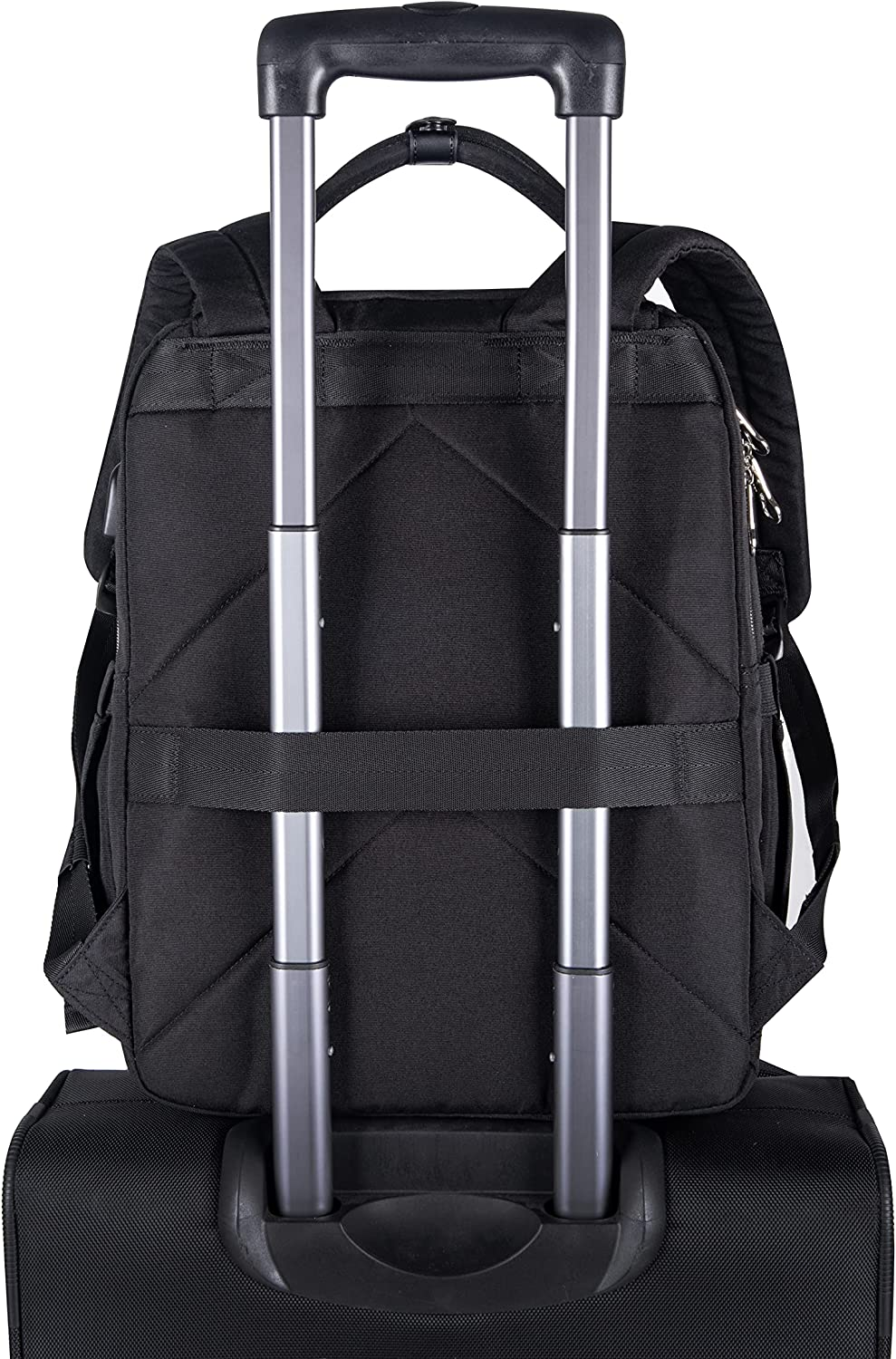 KROSER Lunch Backpack 15.6 Inch Laptop Backpack with USB Port Insulated Cooler Backpack for Men and Women, Outdoor Lunch Bag for School Work Hiking Beach Picnic Trip (BLACK) image number 3