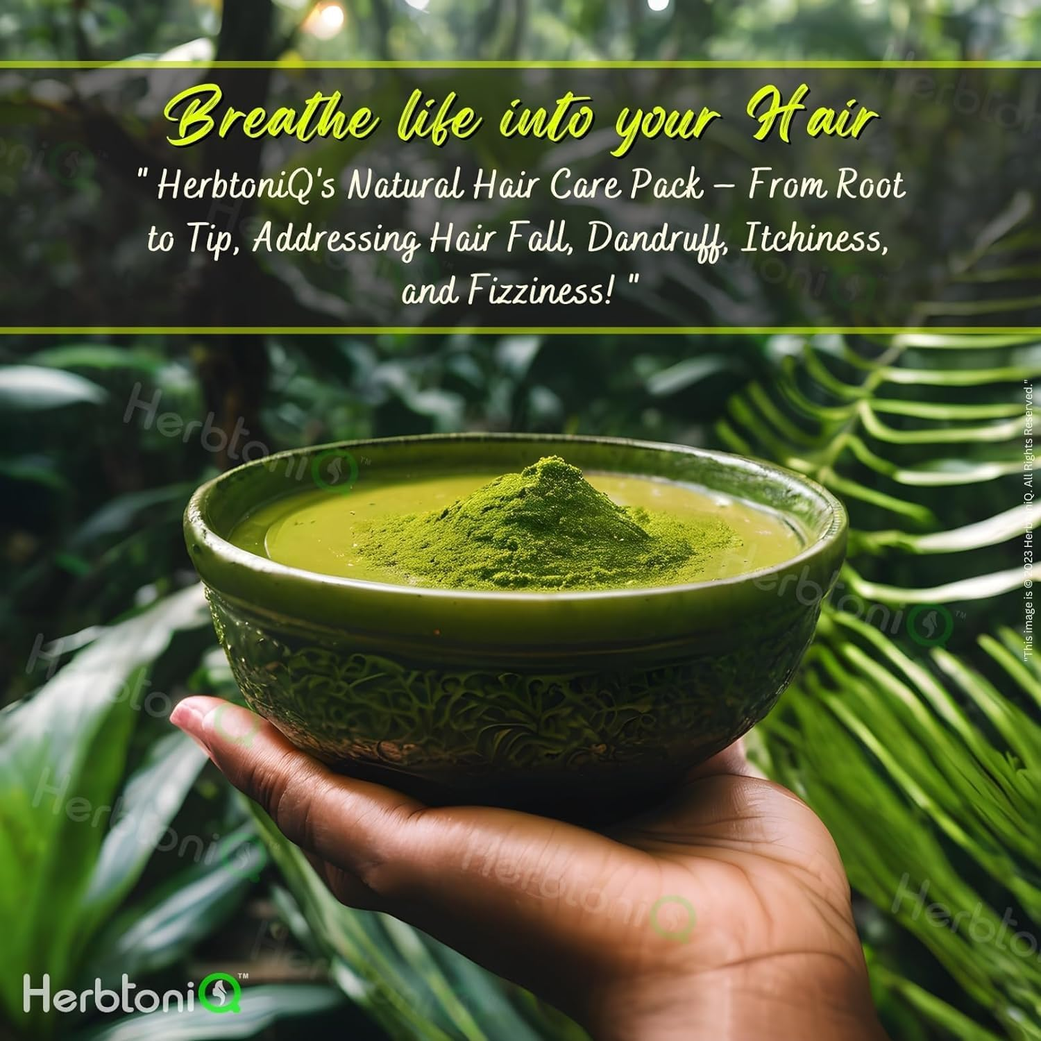 Herbal Hair Mask Powder Mini Pack - 9 Herbs Powders for Hair Growth and Scalp Health Hair Pack - 40G Each - Amla, Reetha, Shikakai, Bhringraj, Hibiscus, Methi, and 3 Pcs Colorless Neutral Henna Powder image number 1