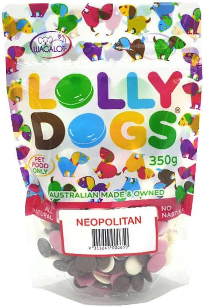 Lolly Dogs Neopolitan Drops 350 G image number 1