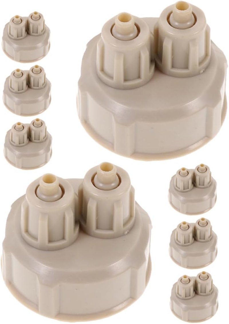 COHEALI 8 Pcs High-Pressure Resistant DIY Generator Bottle Caps Quick Tightening Seal for Aquarium Plants and Fish Tanks Convenient Diffuser Replacement Caps for Stable System image number 1