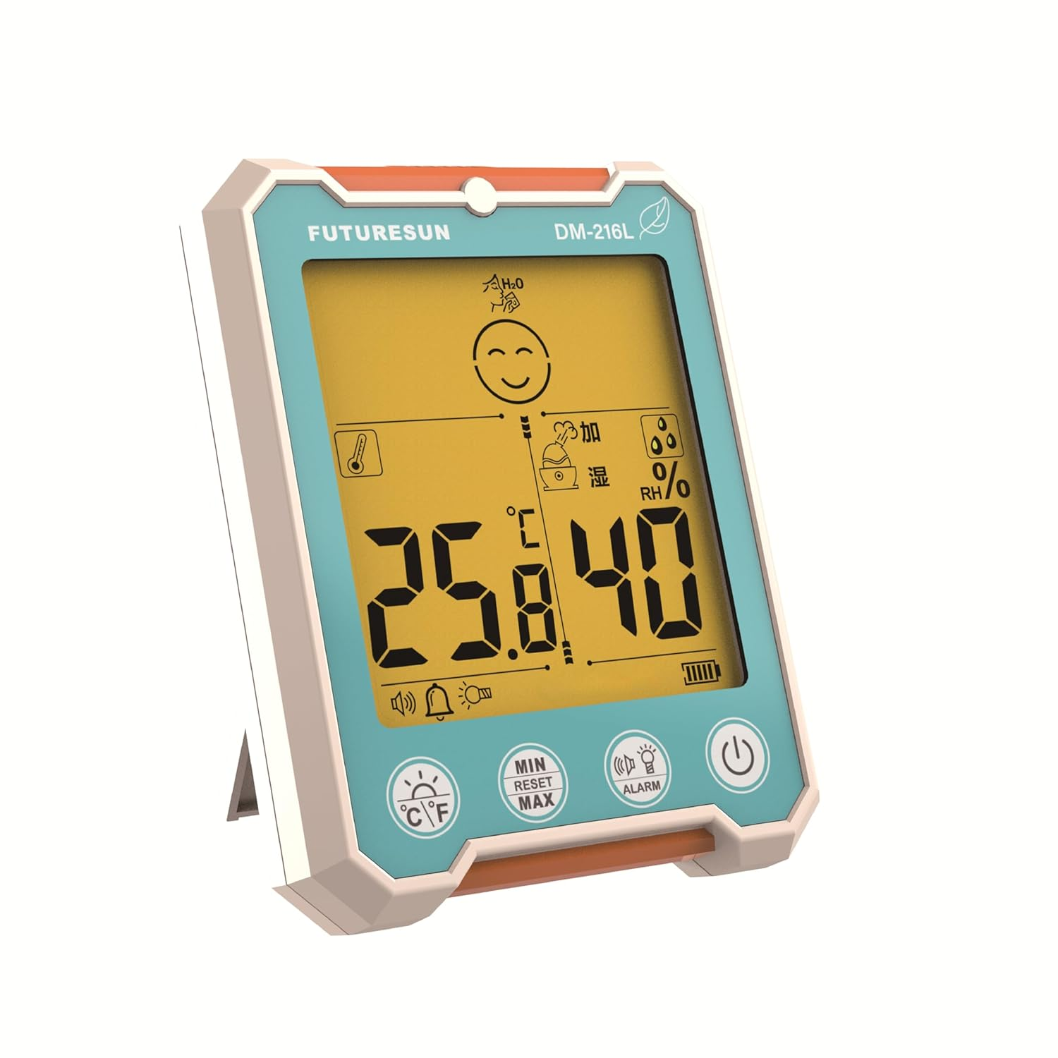 FUTURESUN Digital Thermo-Hygrometer with LCD Backlight | Indoor Temperature & Humidity Monitor, Heatstroke & Coldness Index, Large 3.5&rdquo; Display, High-Accuracy Sensor, IPX6 Circuit Protection image number 5