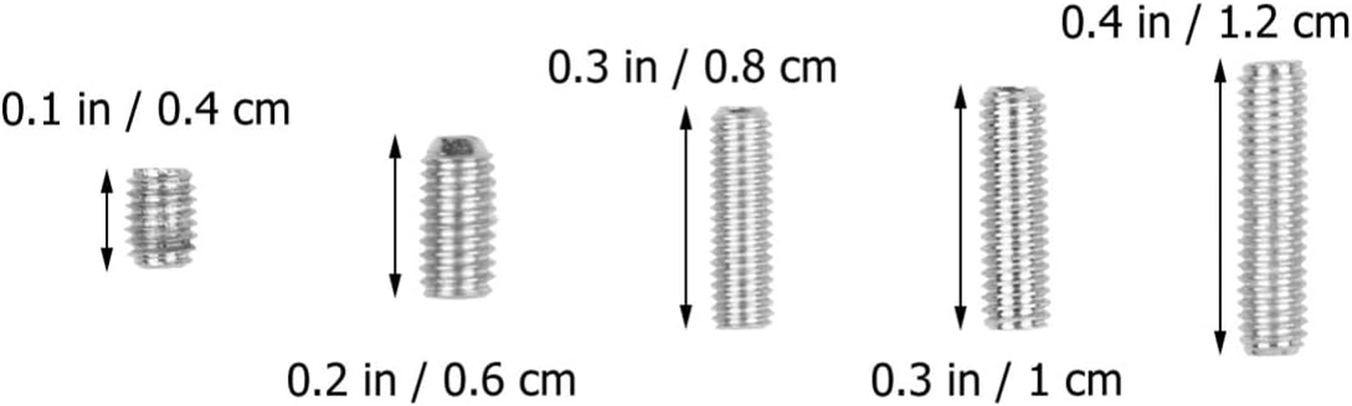 Artibetter 25Pcs Guitar Bridge Saddle Screws Fine Tuning Screw for Stratocaster Telecaster Guitar Replacement Accessories image number 4