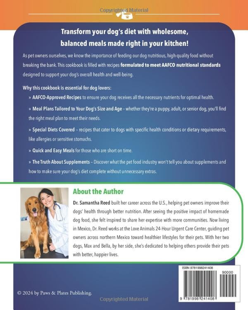 The Authentic Homemade Dog Food Cookbook: Vet-Approved, Nutritious Allergy-Friendly Recipes for Dogs of All Sizes | Comprehensive Feeding Guide, Meal ... Easy Slow Cooker Meals for Busy Dog Parents image number 1