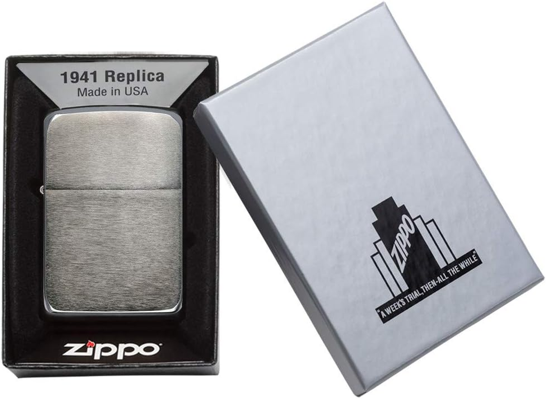 Zippo Adult-Unisex 24096 1941 Replica Black Ice Lighter image number 4