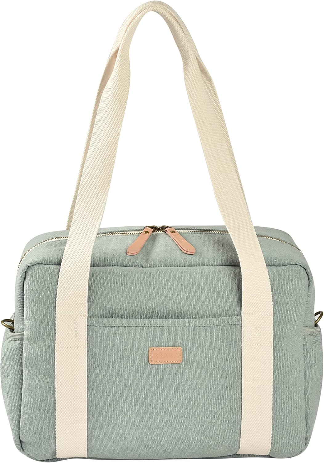 B&Eacute;ABA, Baby Changing Bag, Multiple Compartments, 10 Pockets, Zip Trolley Case, Shoulder Strap, Isothermal Bag, Changing Mat, Water-Repellent, Capacity 16L, Paris Bag, Pink