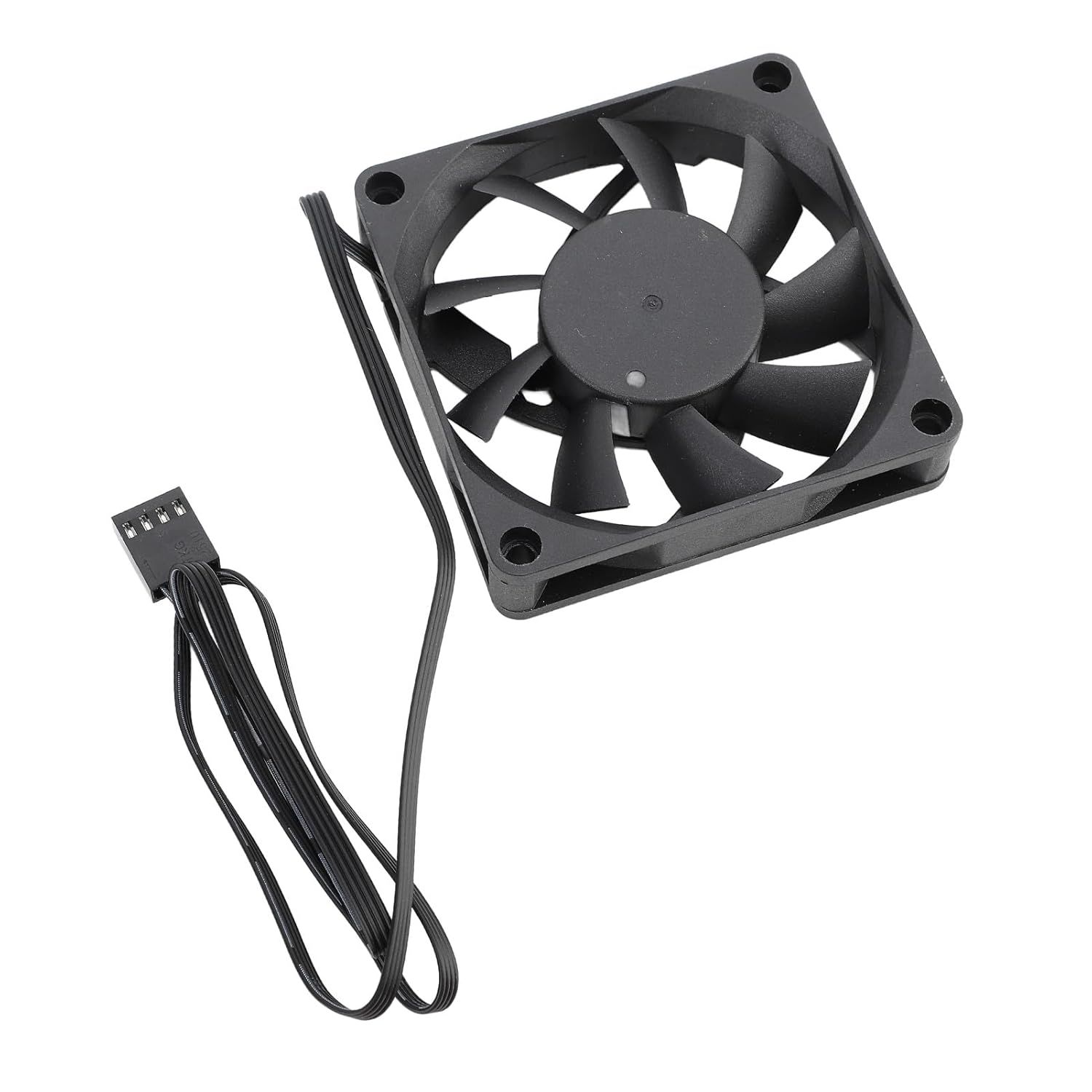 MEKOTRIN PWM Fan, Dual Ball Bearing PBT Black PC Case Fan for Home